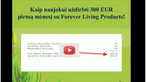Kaip FOREVER naujokui užsidirbti pirmuosius 300 €