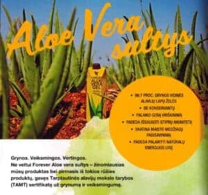 Grynos. Veiksmingos. Vertingos. Forever Aloe vera sultys